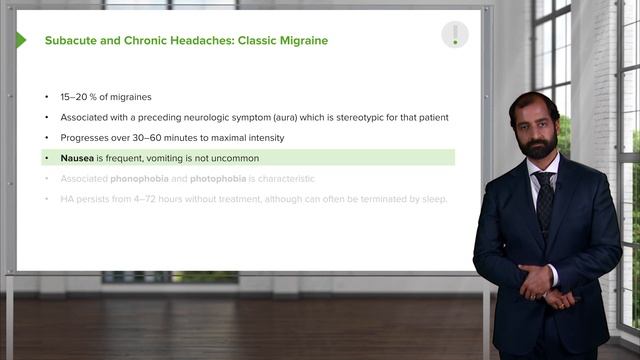 05. Sub-Acute Headache, Chronic Headache and Migraine