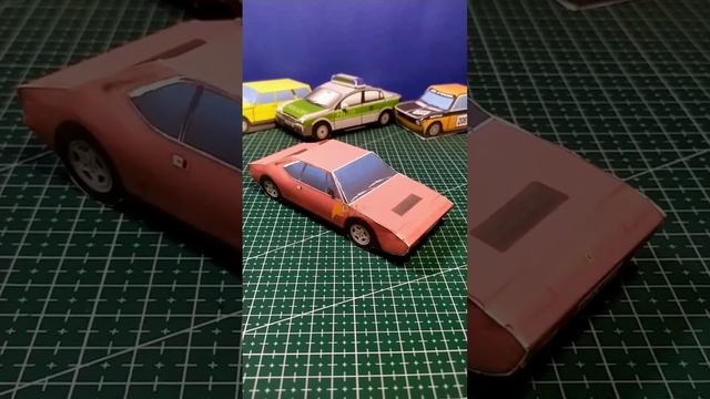 FERRARI DINO 308 GT4 SHOW - PAPERCRAFT @MainanKitaCraft #carcraft #miniaturmobil #diorama