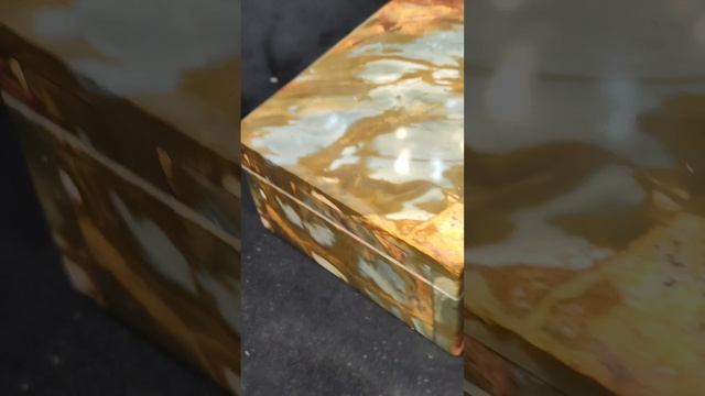 Фантастические картины!!! Шкатулка из яшмы Пикассо, 90*185мм, 25т₽
