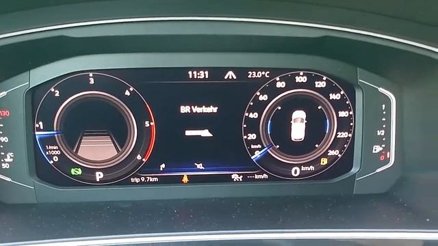 VW Tiguan - Digital Cockpit / digitales Kombiinstrument - Einstellung der Ansicht