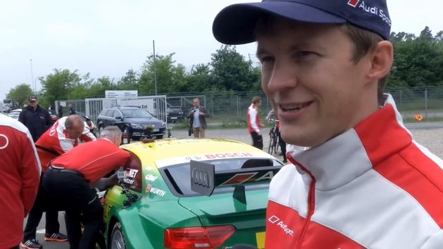 Günter Netzer im Audi RS 5 DTM am Hockenheimring - DTM 2014