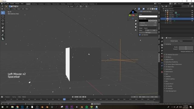 Adding Dust or Bugs to a Sunbeam in blender