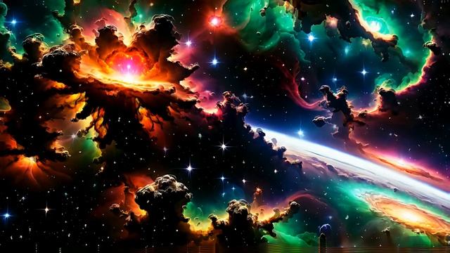 AI Manifest Cosmos Trip [Background Music] [2024 Visuals]