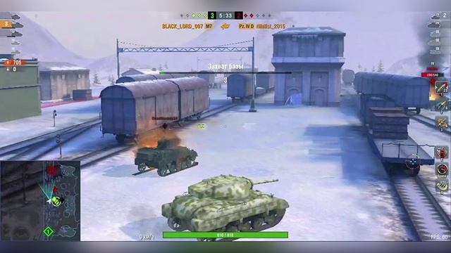 Танк М7.ВОИН.WoT Blitz.