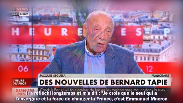 Bernard Tapie “souffre beaucoup” : très ému, son ami Jacques Séguéla évoque son état de santé