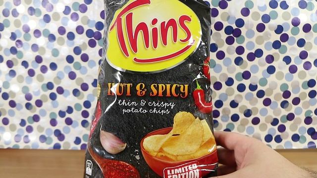 Limited Edition Thins Hot & Spicy Potato Chips Food Tasting Review! | Birdew Reviews