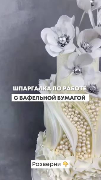 Шпаргалка по особенностям работы с вафельной бумагой 📍