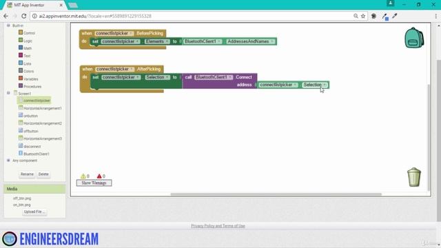 6.4. Smart LED - Graphical Programming of Android App