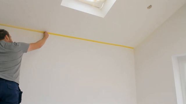 Spray Painting Walls and Ceilings different colours with an Airless paint sprayer