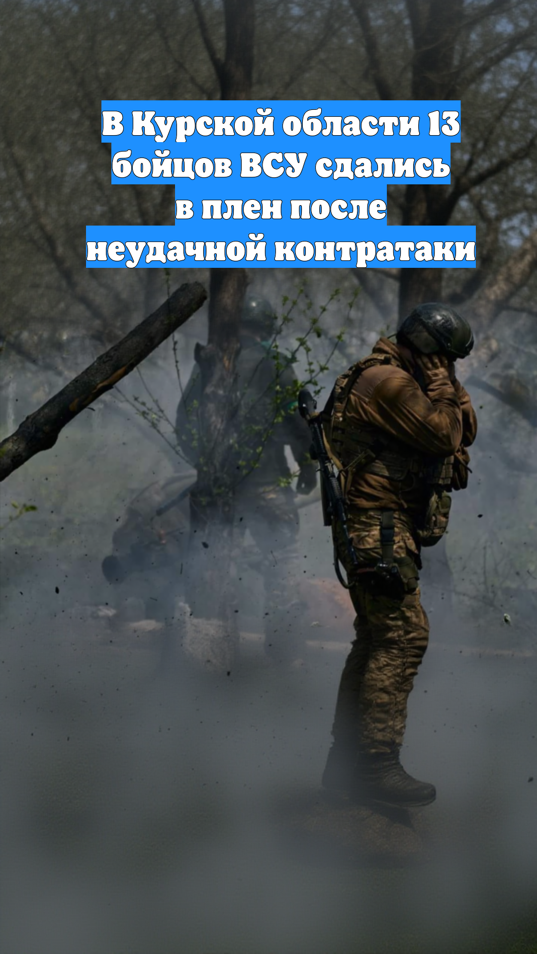 В Курской области 13 бойцов ВСУ сдались в плен после неудачной контратаки