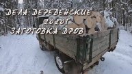 ЗАГОТОВКА ДРОВ НА ТРАКТОРЕ Т40 (СОРОКОВКА) И УАЗИКЕ, ЖИЗНЬ В ДЕРЕВНЕ.