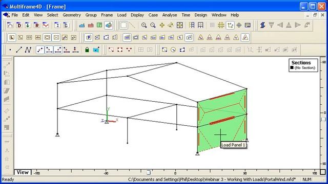 MAXSURF Multiframe - Panel Loads