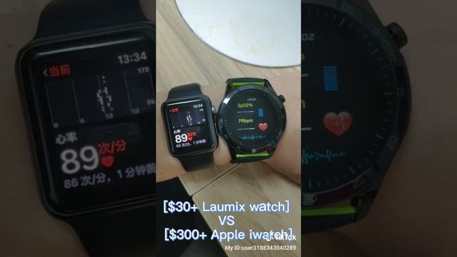 [$30+ Laumix watch] VS [$300+ Apple iwatch]