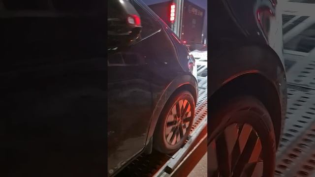Загрузка авто на автовоз Ю.Корея #доставкаавто #автоизюжнойкореи #автовоз #отправкавпорт#экспортавто