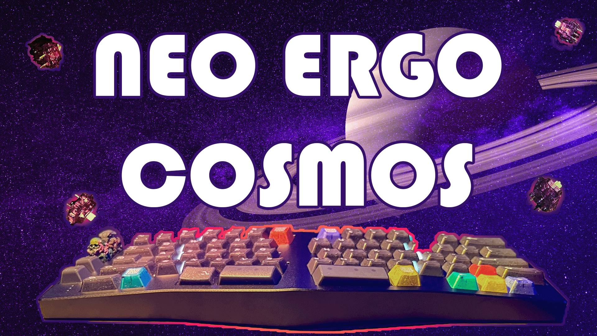 NEO ERGO | ОБЗОР КОСМИЧЕСКОЙ КЛАВИАТУРЫ | Custom alice keyboard COSMOS EDITION | ASMR | SOUNDTEST