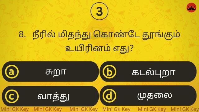 Episode 503 l பொது அறிவு வினாடி வினா | GK l Mock Test l Quiz l General Knowledge l TNPSC #minigkkey