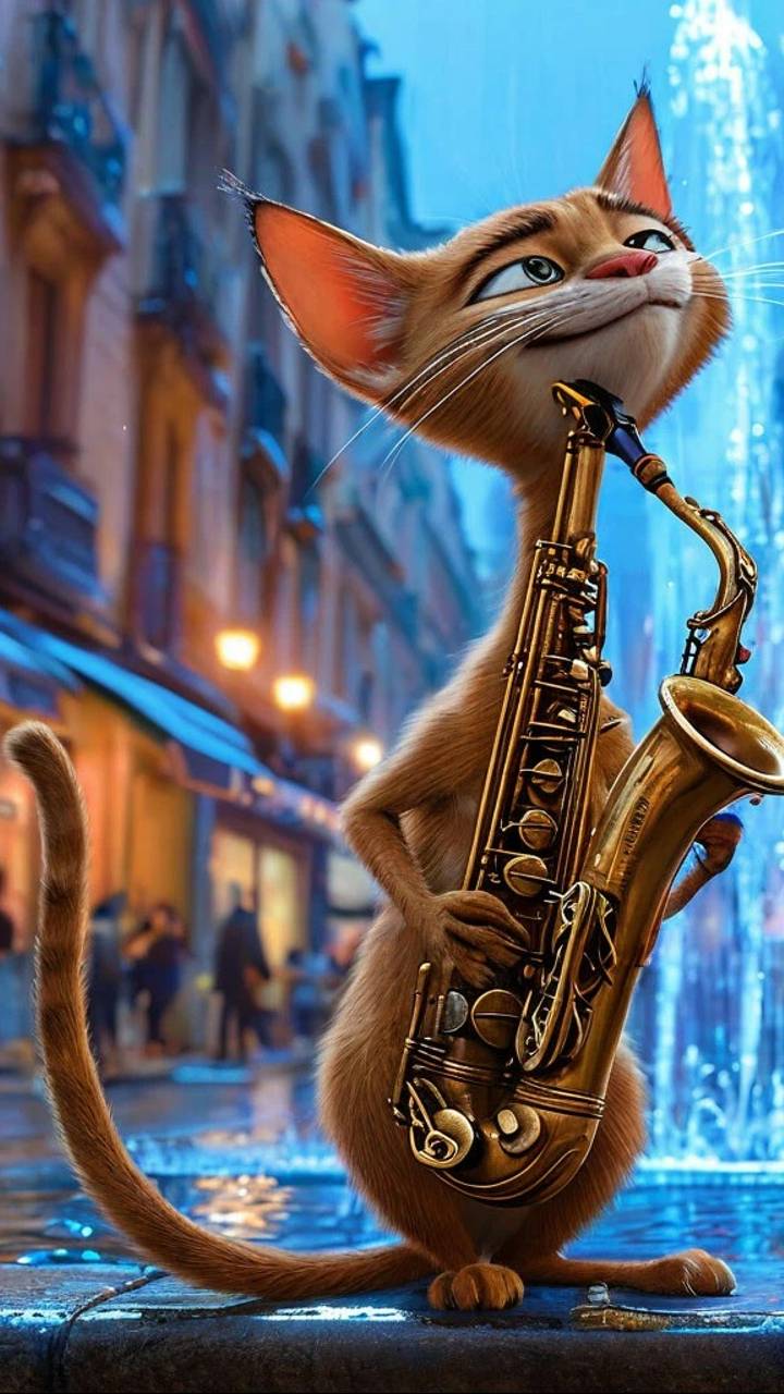 Неоновый кот