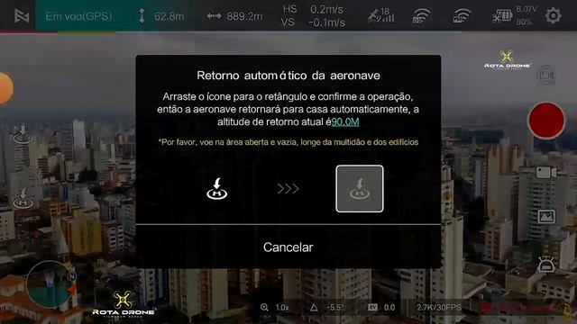 Fimi X8 Mini V1 | TESTE DE SINAL |Foi a 1 km 778 metros (Ida e volta).