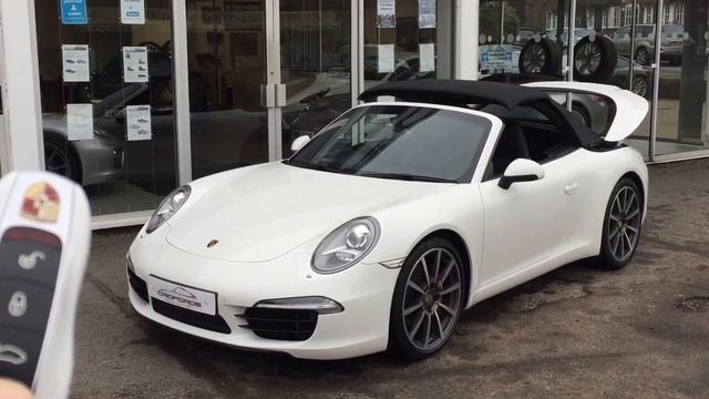 Porsche 991 Carrera S Cabriolet Manual for sale at Cridfords Porsche with Porsche sports exhaust