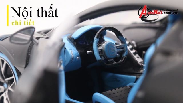 [REVIEW] MÔ HÌNH XE BUGATTI DIVO BLACK BLUE 1:18 BBURAGO 5,8 TRIỆU ĐÔ