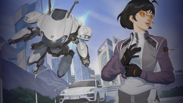 Overwatch 2: Pantalla de inicio de la colaboración con Porsche (sin interfaz)