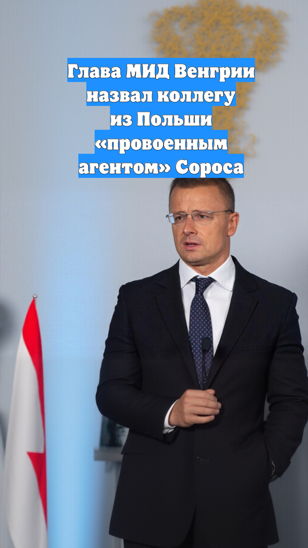 Глава МИД Венгрии назвал коллегу из Польши «провоенным агентом» Сороса