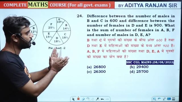 🔴 CGL MAINS 2021 MATHS PAPER DISCUSSION PART 02 || SMART APPROACH || By Aditya Ranjan Sir || #maths