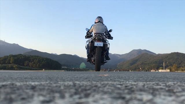 F700GS riding in autumn.