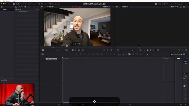 How to Create Sub Clips in DaVinci Resolve 17   Quick Tip Tuesday