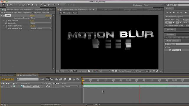 Beginning 101 Tutorial: Reel Smart Motion Blur