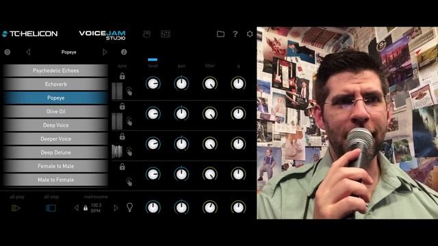 Voice Jam Studio built-in effects / FX rundown // TC-Helicon iPad looper