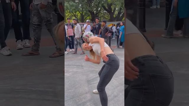 Freestyle on the streets in India  india footballgirl street inspire aguska show