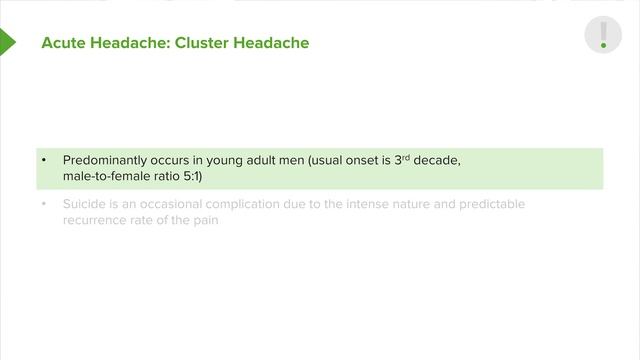 03. Acute Headache Hypertensive Urgency and Cluster Headache (Horton's Syndrome)