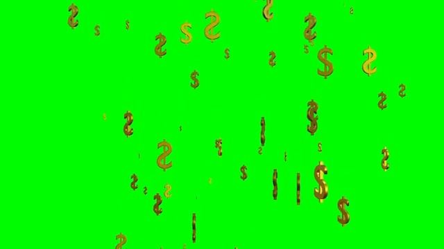 Деньги доллары _ money _ футажи для видео _ хромакей _ зеленый фон _ green scree