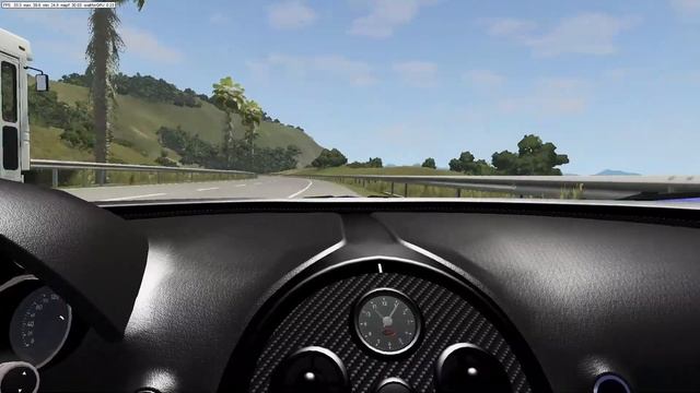 BEAMNG.drive Bugatti Veyron High Speed Traffic Drift