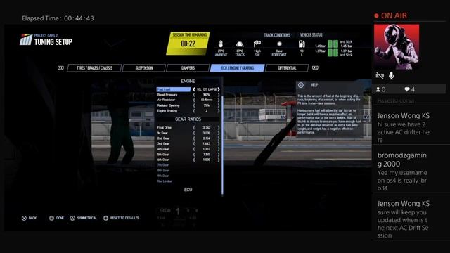 JensonWongKS's Live PS4 Broadcast Project Cars 2 GT3 / Sport Cars / Classic cars race