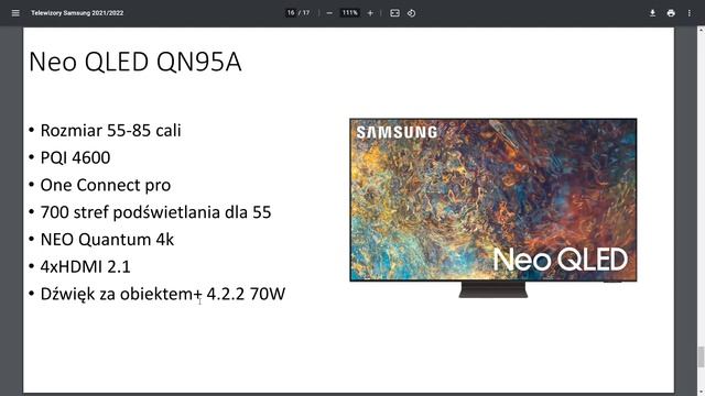 Najlepsze telewizory Samsung 2021/22 ! Nowa seria Neo QLED. Flagowe modele za 23 990 zł ?