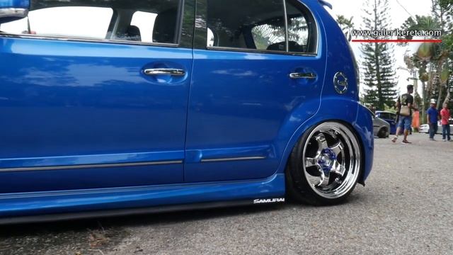 The Blue Perodua Myvi Lowered | Galeri Kereta