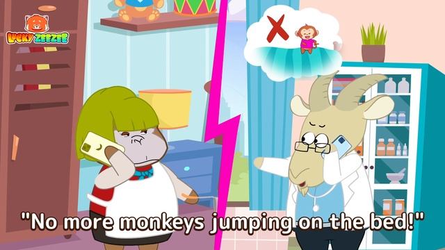 Five Little Monkeys Jumping On The Bed - Funny Kids Songs & Nursery Rhymes by Zee Zee