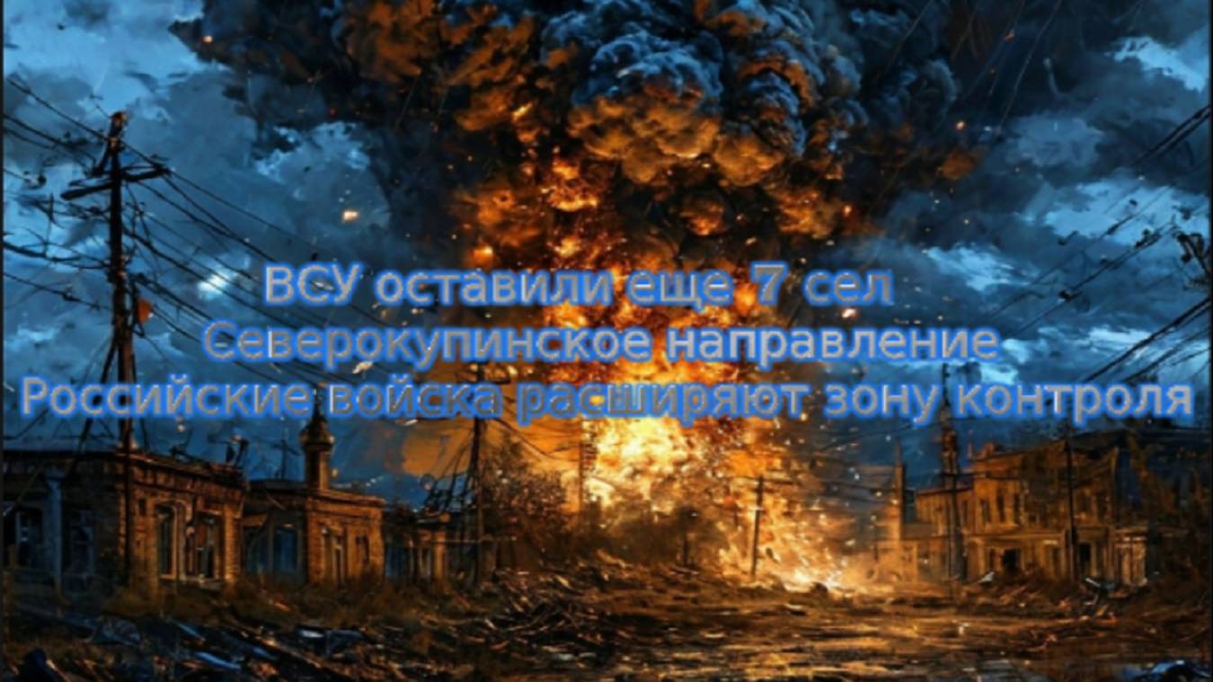 Новости СВО Сегодня-ВСУ оставили еще 7 сел Северокупинское направление ВС РФ расширяют зону контроля