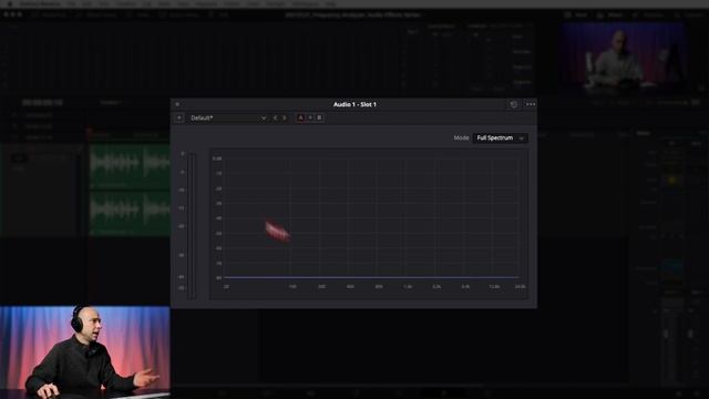 Frequency Analyzer Audio Effect in DaVinci Resolve 17   Audio Effects Series