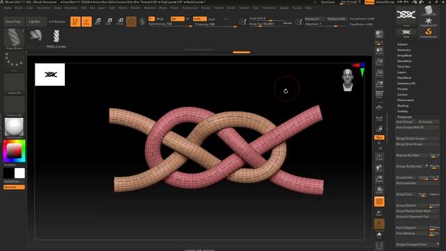 Видеоурок ZBrush_ Как делать веревки в Zbrush (720p)