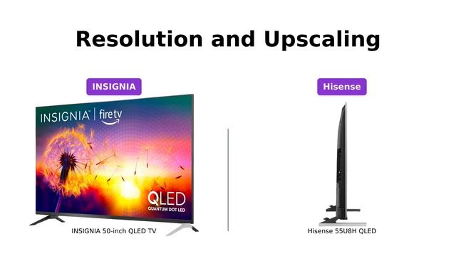 Insignia 50-inch vs Hisense 55U8H: QLED Smart TVs Compared