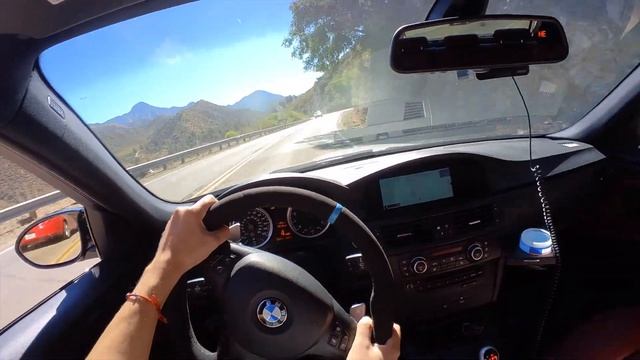 POV BMW E90 M3 DRIVING UP LOS ANGELES CANYON