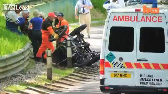 Classic Car Crash  Racer Crashes His £250,000 1924 Bugatti Racing Car