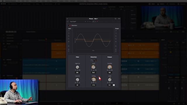 Distortion Audio Effect in DaVinci Resolve 17   Audio Effects Series