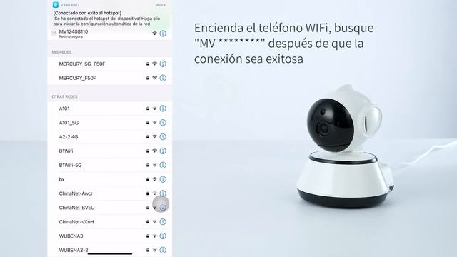 Cámara De Vigilancia Para Interior Wifi Giratoria 720p Hd De Lakecy