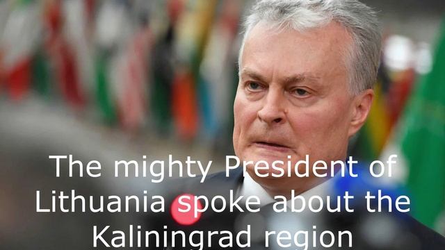 The mighty President of Lithuania spoke about the Kaliningrad region