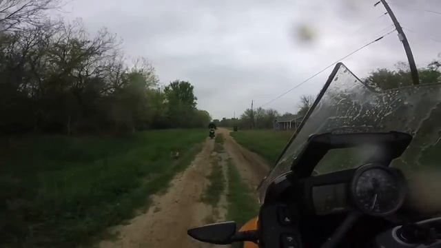 G650GS Emma hits a giant mud hole