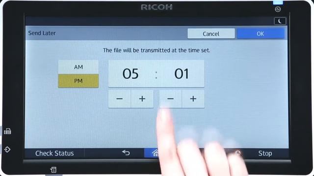 Ricoh Smart Operation Panel Smart Interface Faxing (long version)